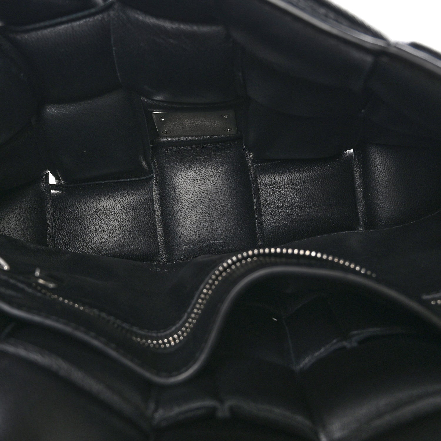 Bottega Veneta Lambskin Maxi Intreccio Padded Chain Cassette Crossbody Bag Black 5 of 14