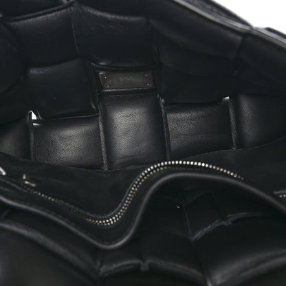 Bottega Veneta Lambskin Maxi Intreccio Padded Chain Cassette Crossbody Bag Black 5 of 14