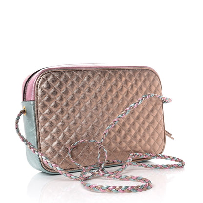 Gucci Laminated Nappa Trapuntata Small Zumi Shoulder Bag Rosa Lago Rame 3 of 10