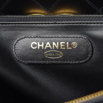 Chanel Calfskin Stitched XL Weekender Black 6 of 7