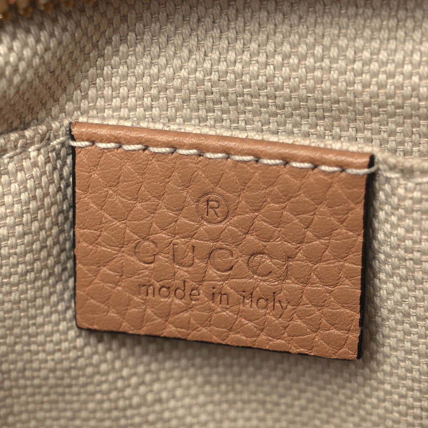 Gucci Pebbled Calfskin Small Soho Disco Bag Camelia 6 of 10