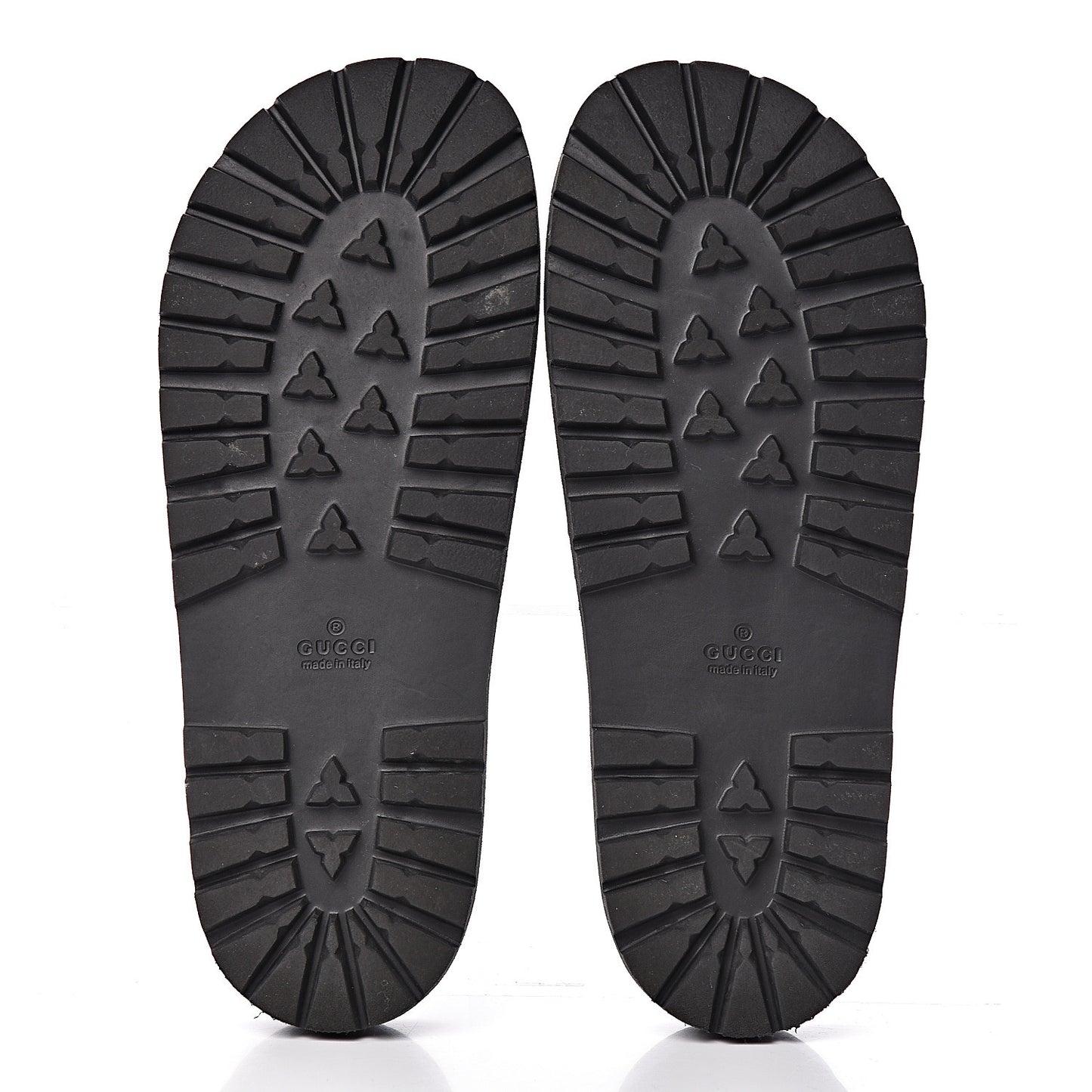 Rubber Web Mens Lug Sole Slide Sandals 10 Black Green Red