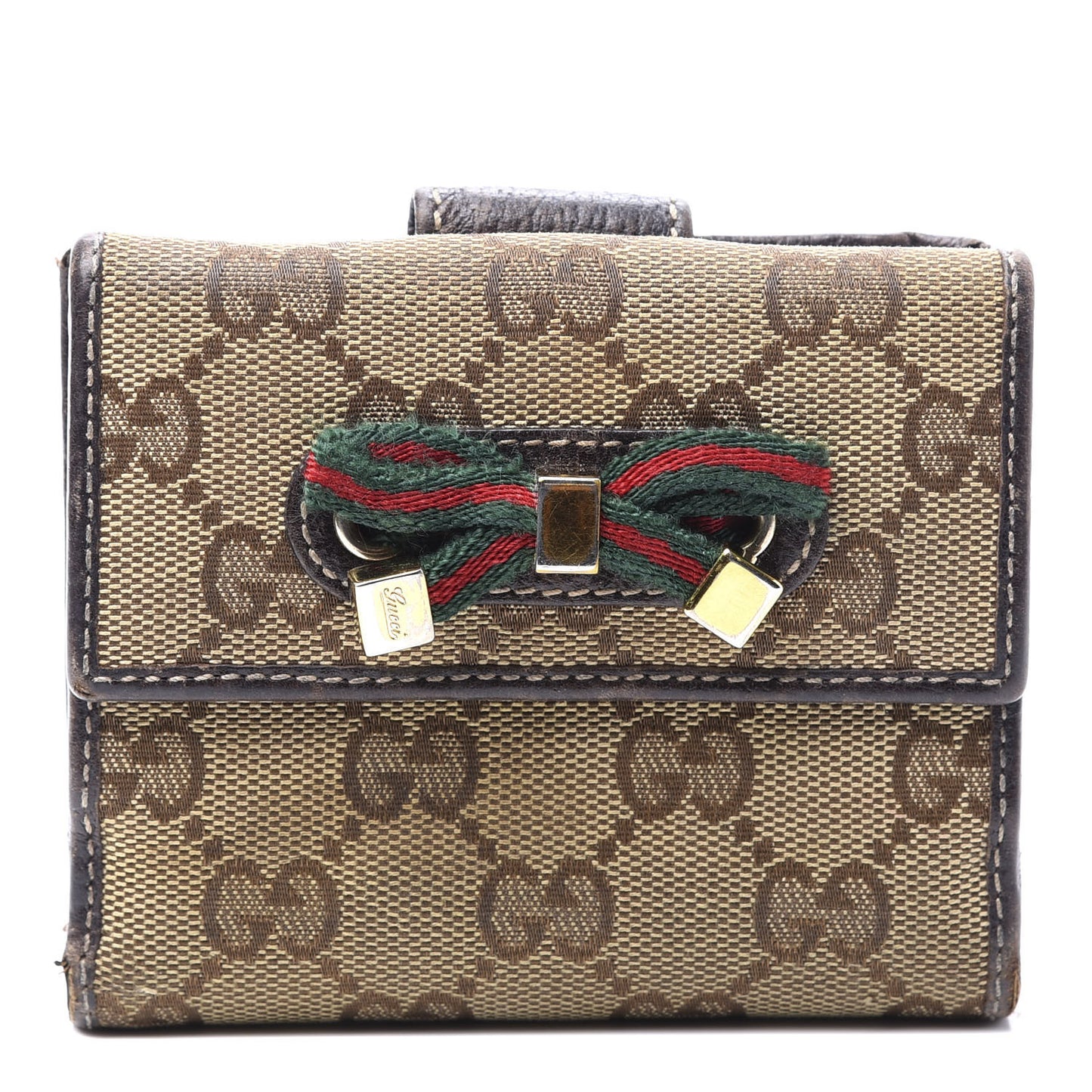 Monogram Princy Compact French Flap Wallet Brown