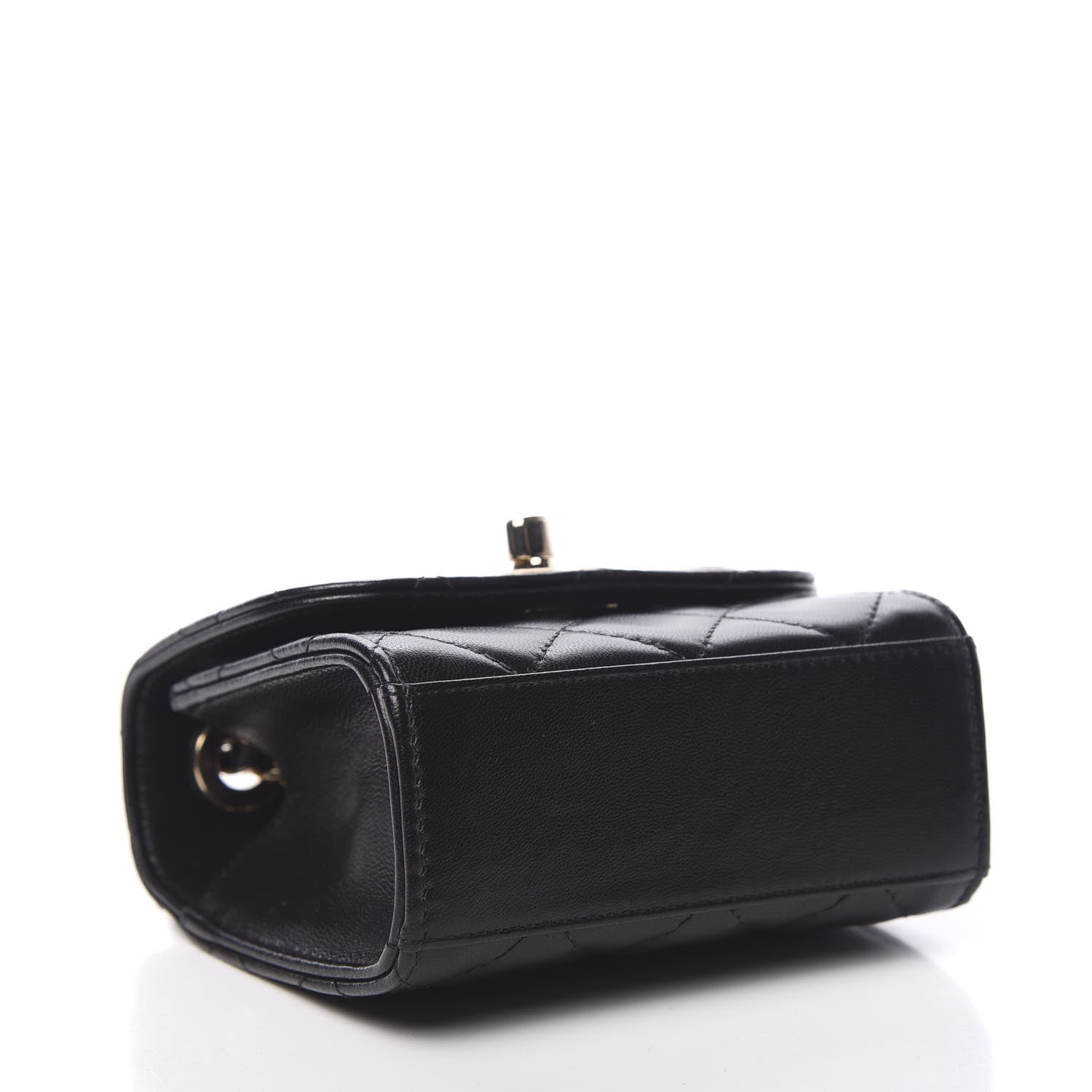 Chanel Lambskin Quilted Mini Trendy CC Chain Wallet Black 3 of 11