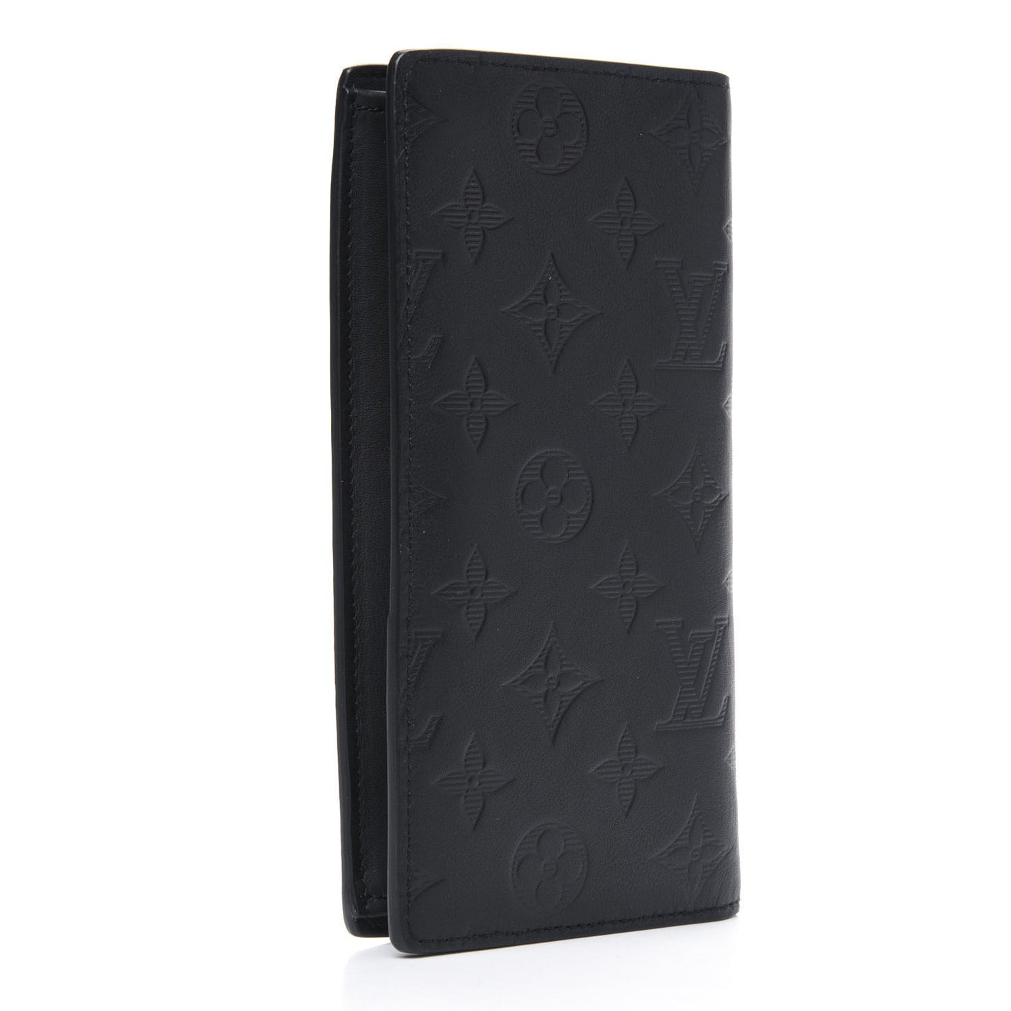 Calfskin Monogram Shadow Brazza Wallet Black