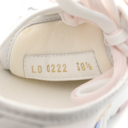 Louis Vuitton Iridescent Technical Mesh Monogram LV Squad Low Top Sneakers 38.5 Rose Clair 9 of 9