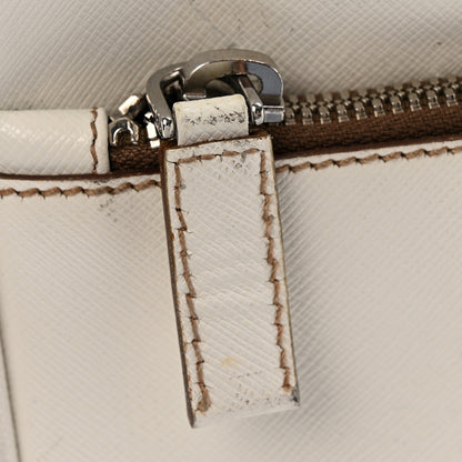 Prada Saffiano Travel Trolley Luggage White 26 of 30
