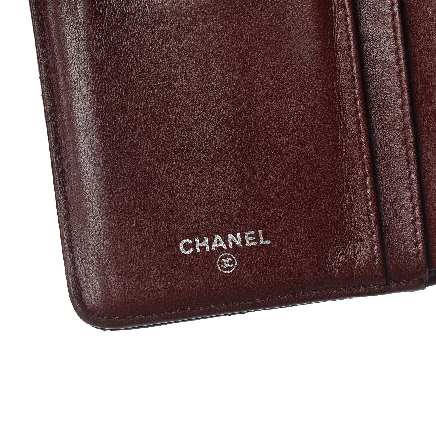 Chanel Lambskin Quilted Yen Wallet Black 6 of 9