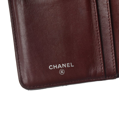 Chanel Lambskin Quilted Yen Wallet Black 6 of 9