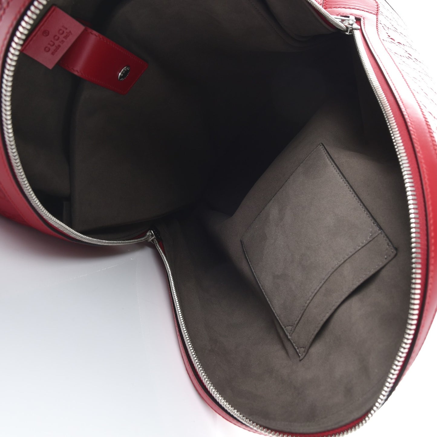 Guccissima Signature Day Backpack Hibiscus Red