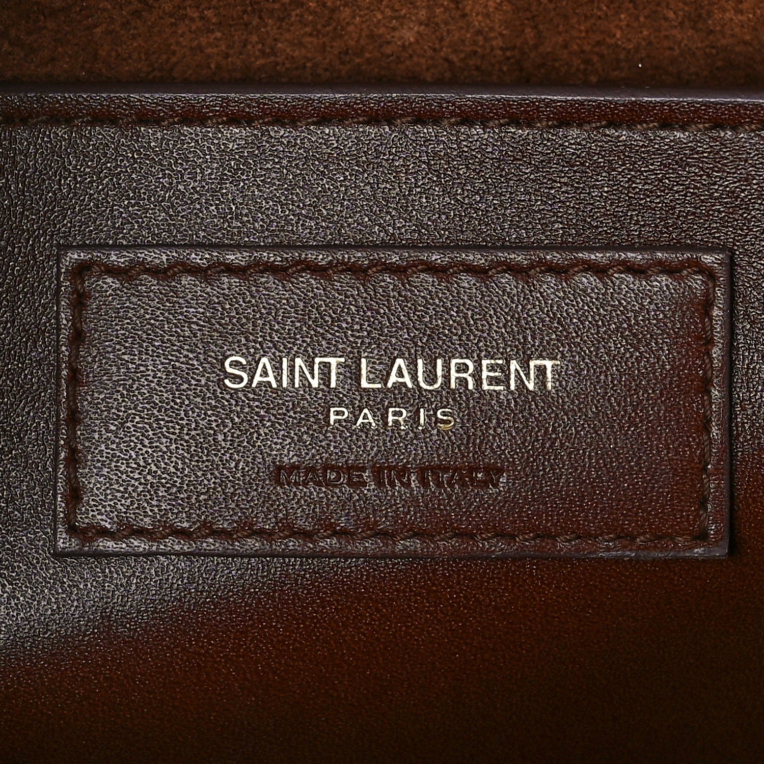 Saint Laurent Calfskin Floral Tooling Embossed Medium Classic Monogram Kate Satchel Toasted Brown 7 of 10