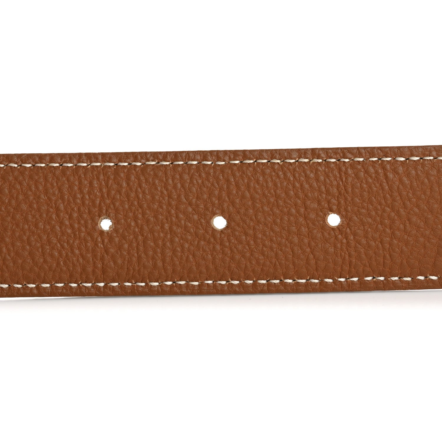 Hermes Box Taurillon Clemence 32mm Square H Belt 75 30 Black Gold 3 of 8