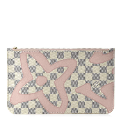 Louis Vuitton Damier Azur Tahitienne Neverfull MM GM Pochette 1 of 10