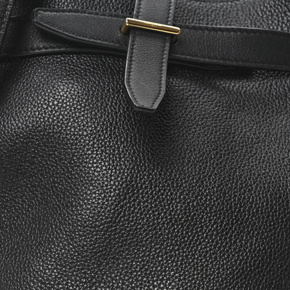 Saint Laurent Grained Calfskin Boucle Bucket Bag Black 7 of 9