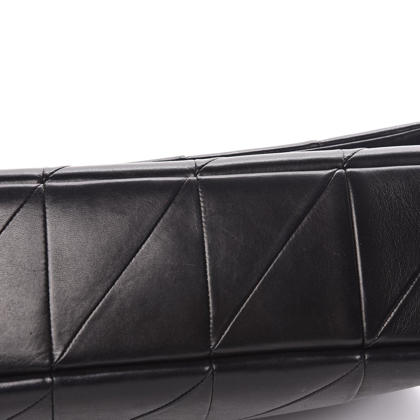 Lambskin Patchwork Monogram Large Jamie Black