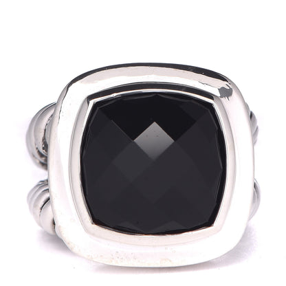 David Yurman Sterling Silver Black Onyx 14mm Albion Ring 52 6 1 of 5
