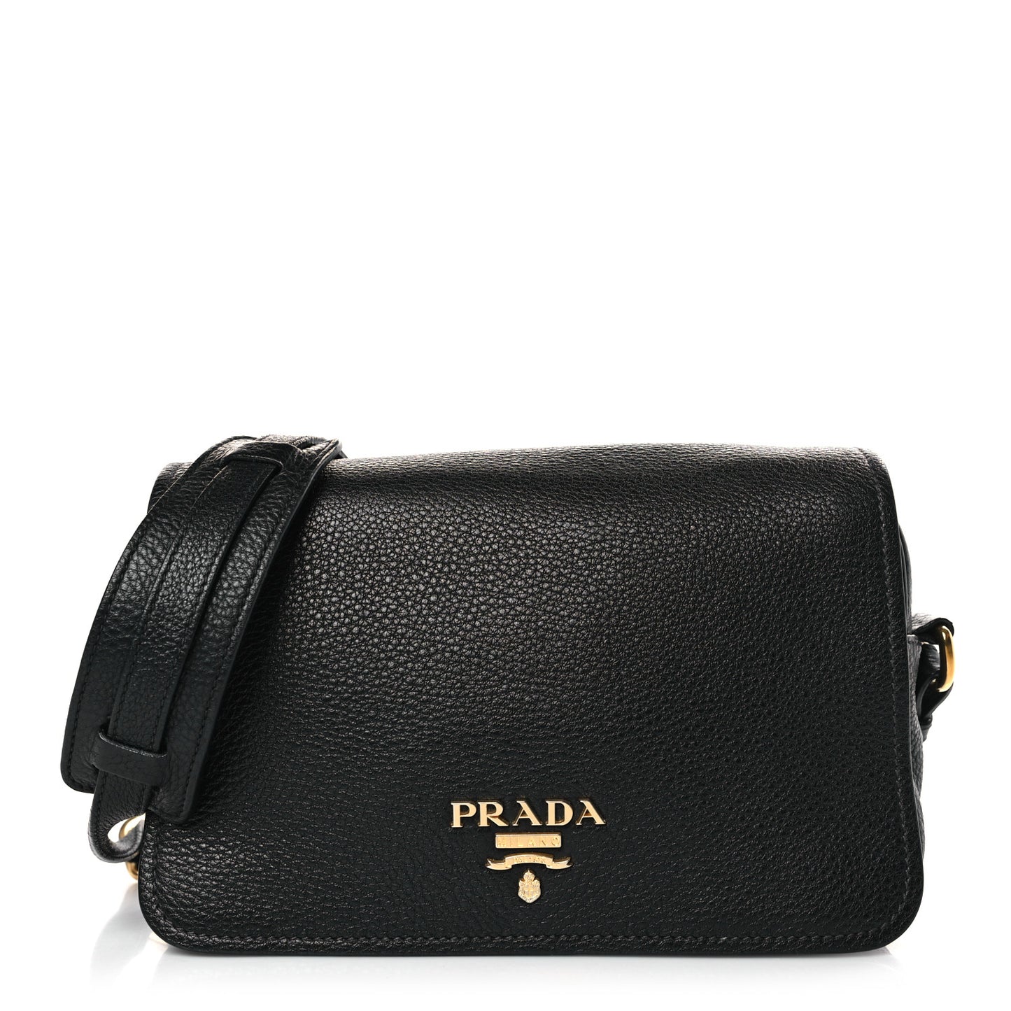 Vitello Phenix Crossbody Bag Black