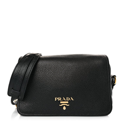 Prada Vitello Phenix Crossbody Bag Black 2 of 8
