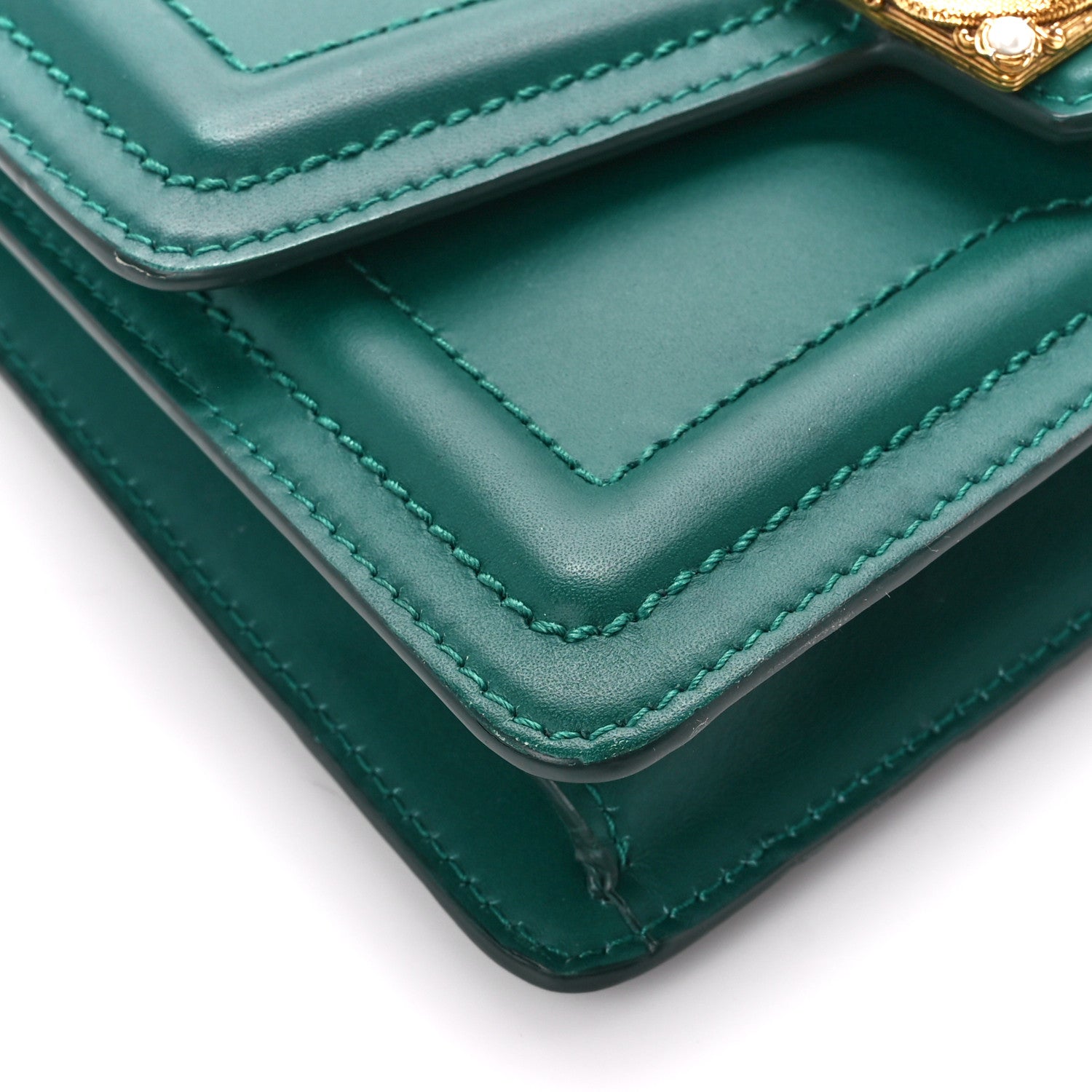 Dolce & Gabbana Smooth Calfskin Small DG Amore Envelope Bag Green 8 of 11