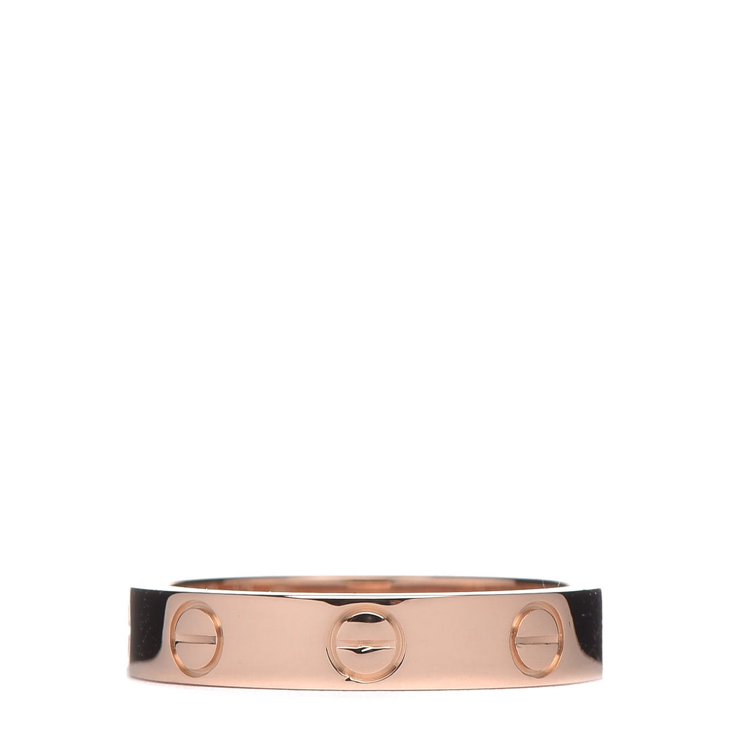 18K Pink Gold 3.5mm LOVE Wedding Band Ring 49 4.75