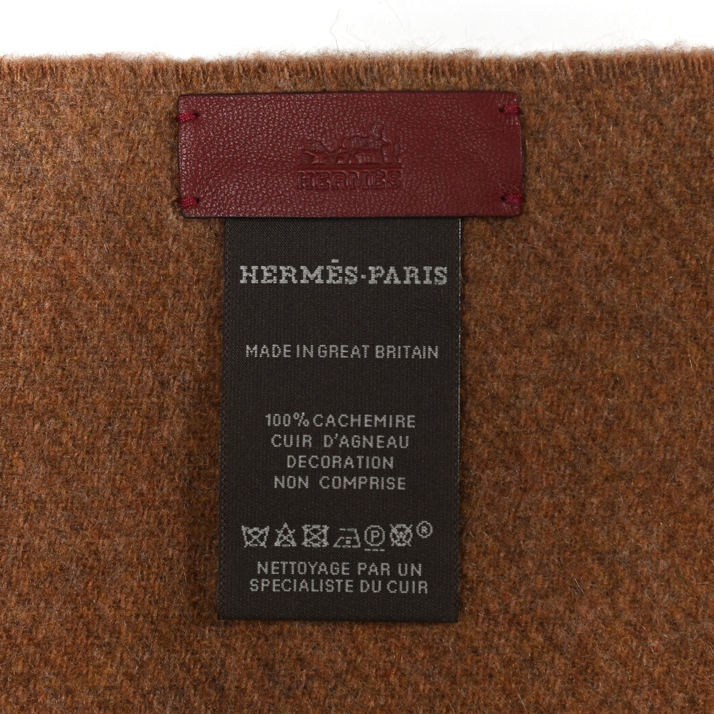 Cashmere Lambskin Pocket Muffler Noisette