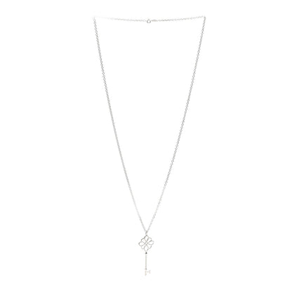 Tiffany Sterling Silver Knot Key Pendant Long Necklace 3 of 5