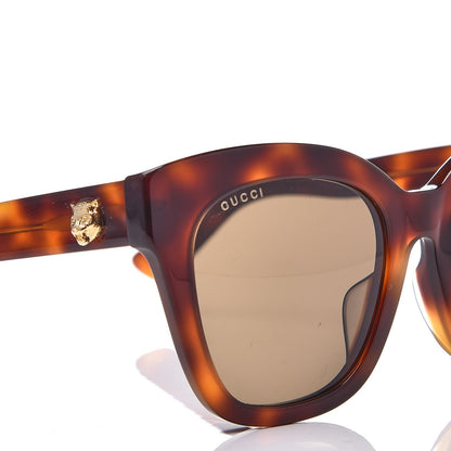 Gucci Acetate Square Frame Sunglasses GG0029SA Tortoise 7 of 7