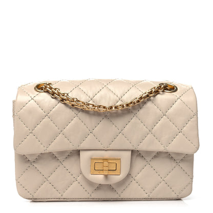 Chanel Aged Calfskin Quilted 2.55 Reissue Mini Flap Light Beige 1 of 11