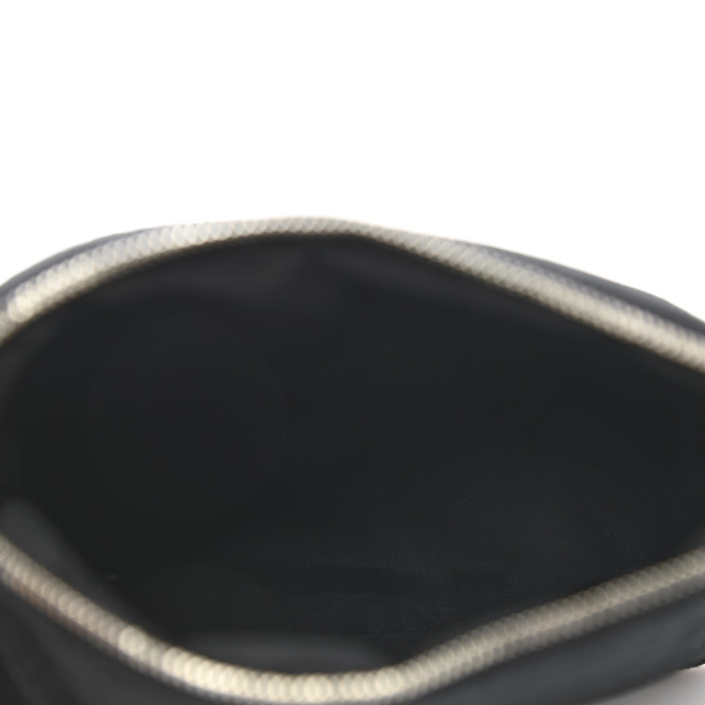 Cotton Canvas Mini Bolide Travel Cosmetic Pouch Black