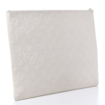Louis Vuitton Taurillon Monogram Solar Ray A4 Pouch White 3 of 9