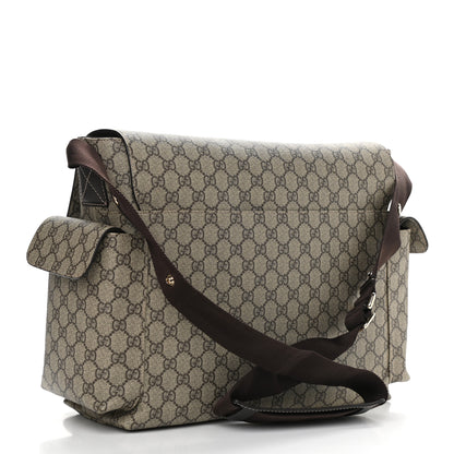 Gucci GG Plus Monogram Messenger Diaper Bag Dark Brown 4 of 11