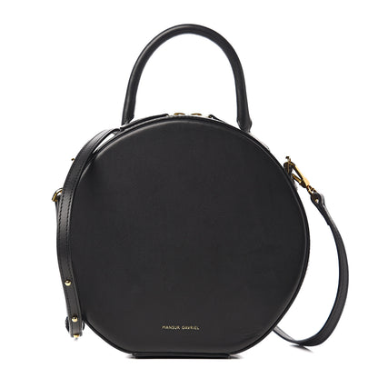 Mansur Gavriel Calfskin Circle Crossbody Bag Black 1 of 9