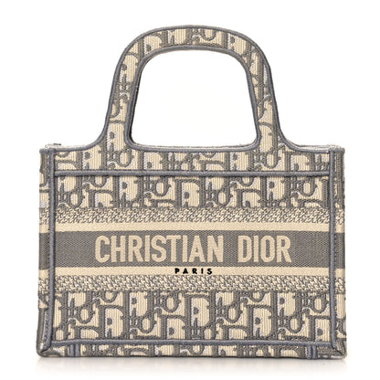 Christian Dior Oblique Mini Book Tote Grey Multicolor 1 of 11