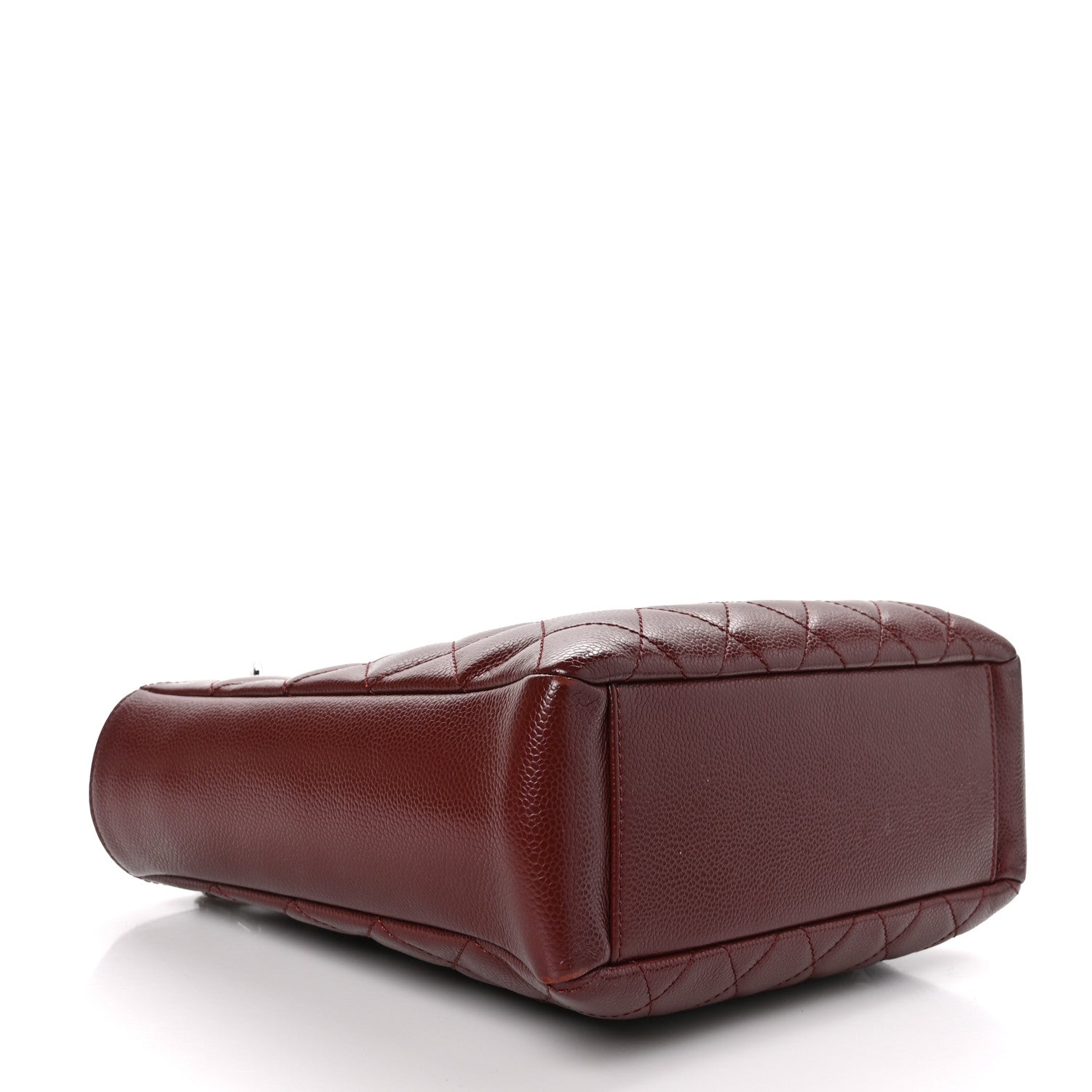 Chanel Caviar Quilted Petit Shopping Tote PST Burgundy 4 of 11