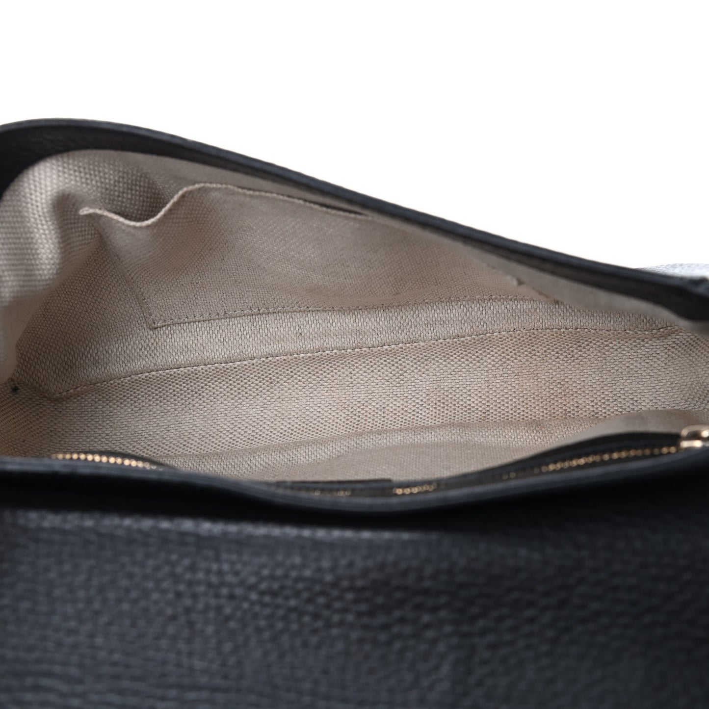 Pebbled Calfskin Medium Soho Flap Crossbody Black