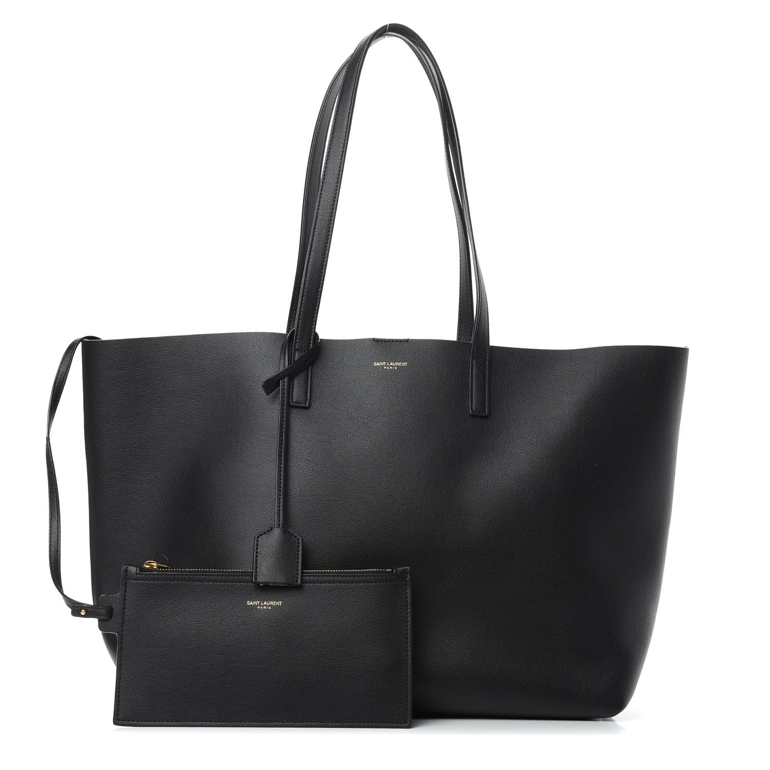 Saint Laurent Calfskin Large Shopping Tote Black 1 of 11