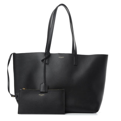 Saint Laurent Calfskin Large Shopping Tote Black 1 of 11