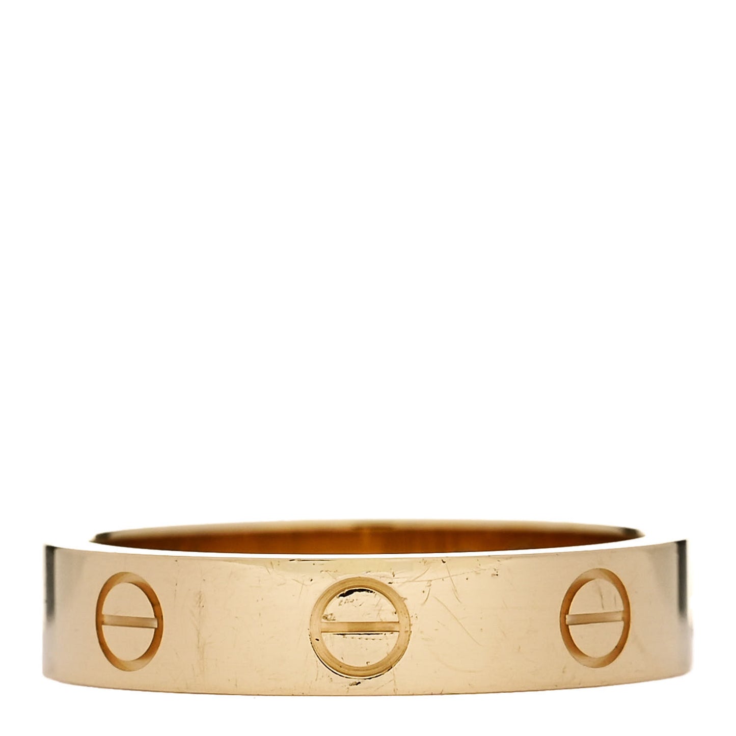 18K Yellow Gold Diamond 4mm LOVE Wedding Band Ring 52 6