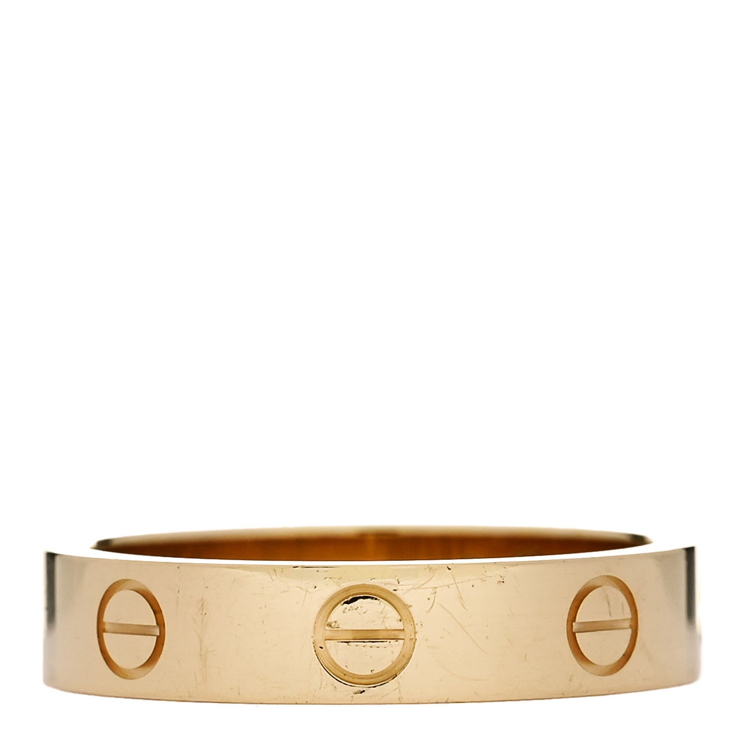 Cartier 18K Yellow Gold Diamond 4mm LOVE Wedding Band Ring 52 6 3 of 5