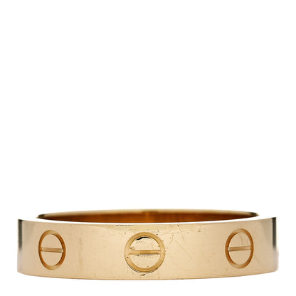 Cartier 18K Yellow Gold Diamond 4mm LOVE Wedding Band Ring 52 6 3 of 5