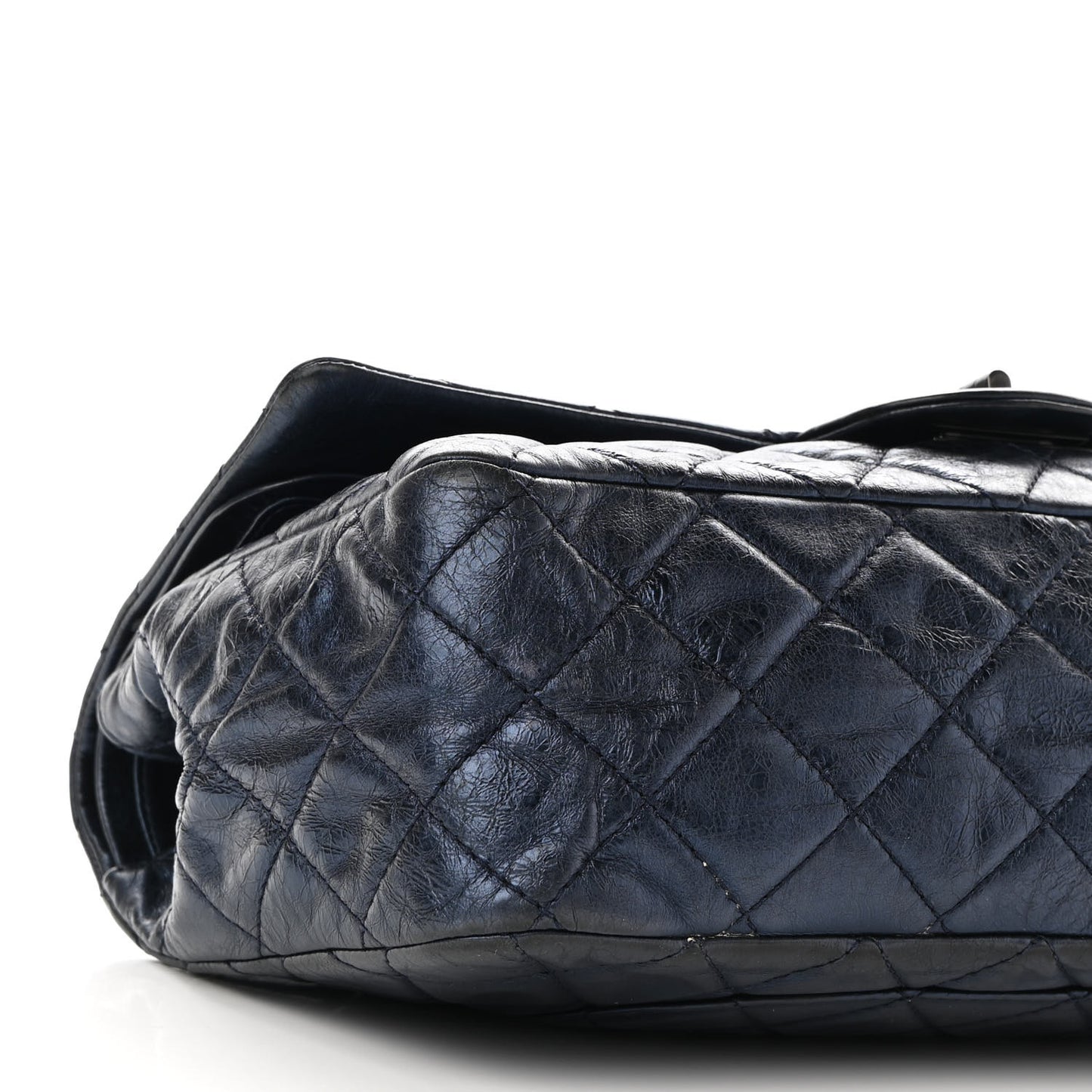 Aged Calfskin Quilted 2.55 Reissue 227 Flap Marine