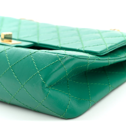 Chanel Aged Calfskin Quilted 2.55 Reissue 225 Flap Green 9 of 9