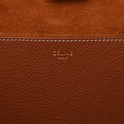 Celine Grained Calfskin Triomphe Medium Cabas Anais Tan 6 of 11