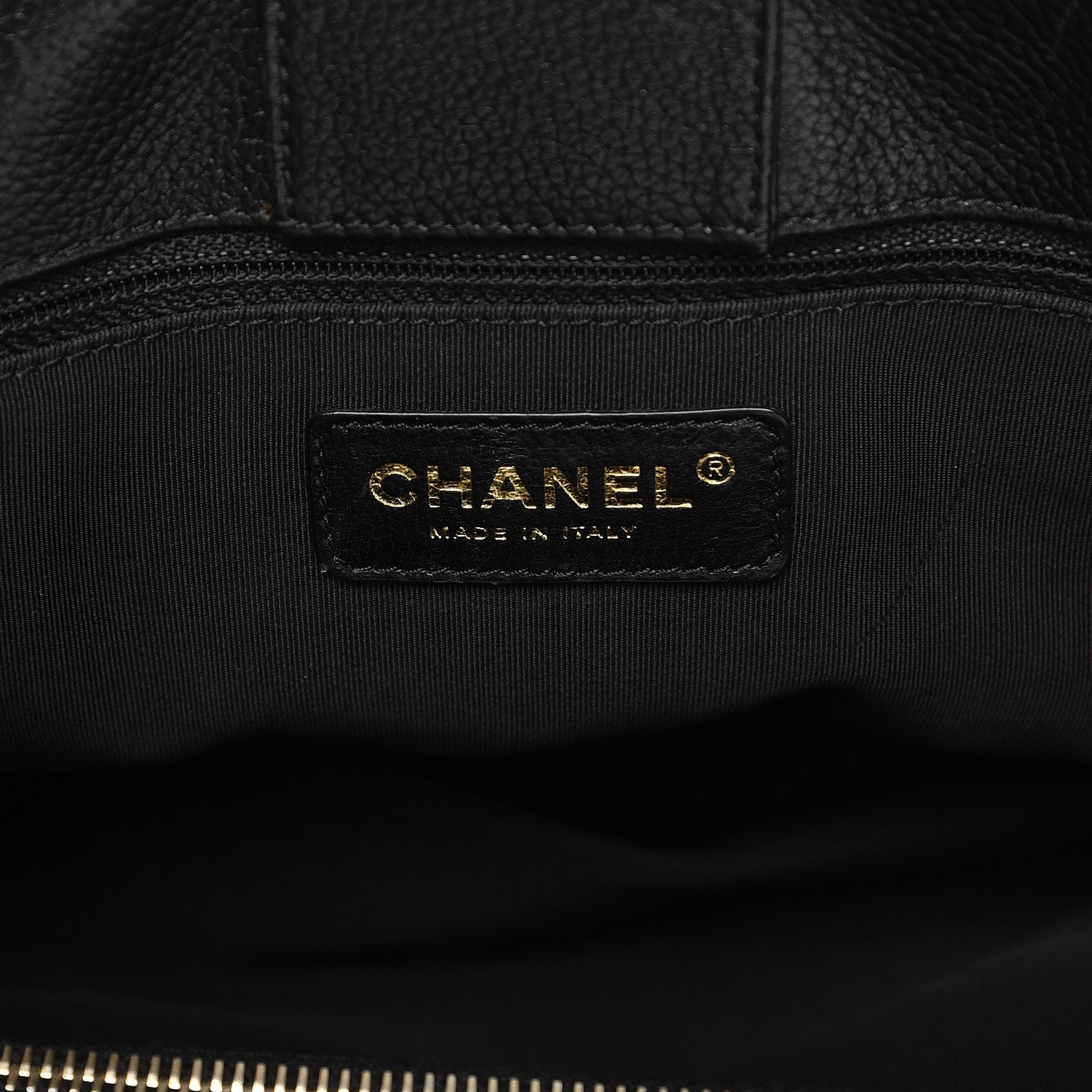 Chanel Calfskin Cerf Shopper Tote Black 7 of 13