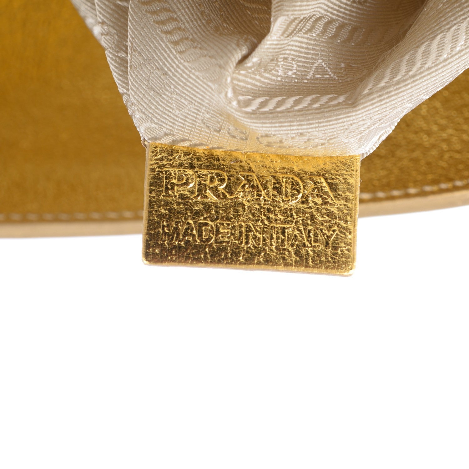 Prada Paglia Cinghiale Tote Naturale Oro 9 of 9