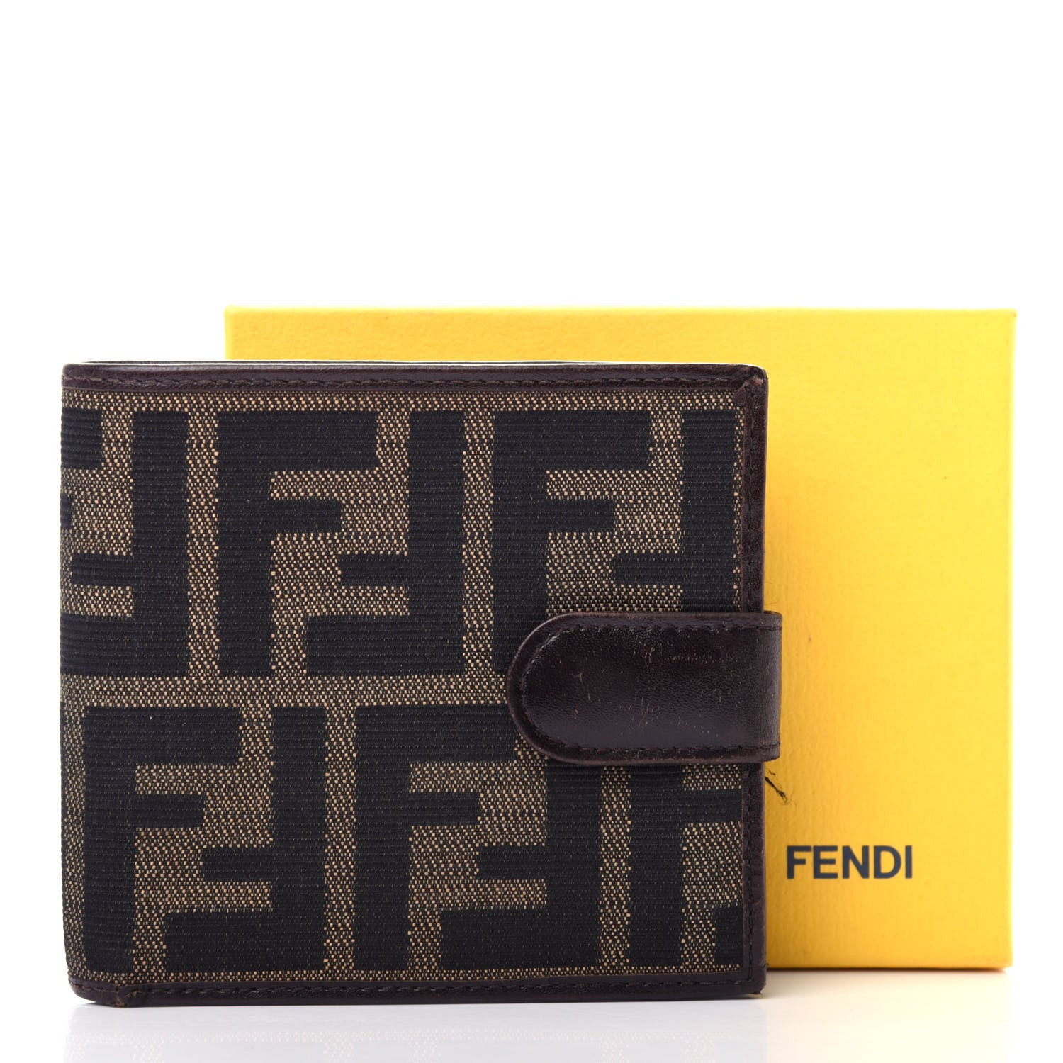 Fendi Zucca Compact Wallet Tobacco 8 of 8