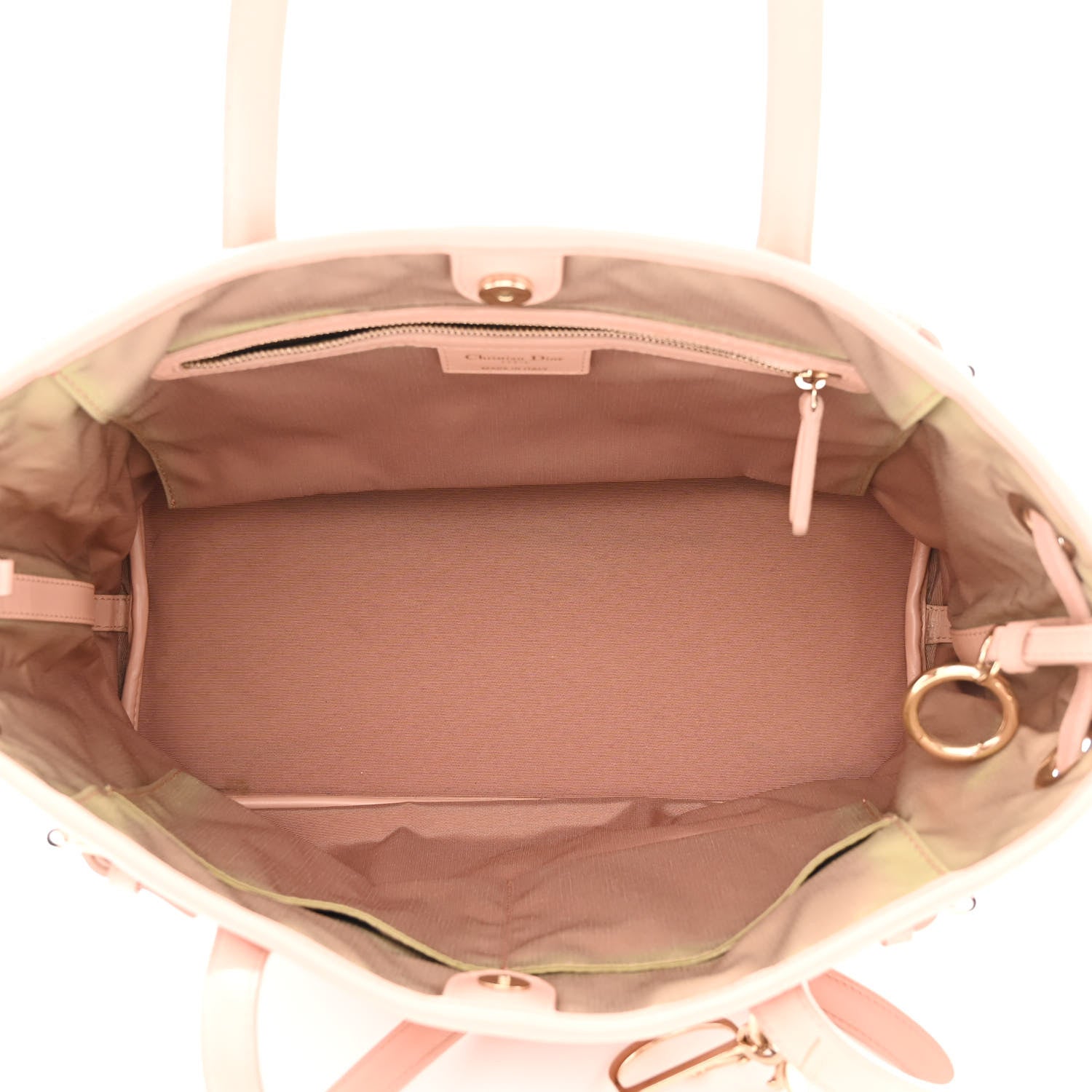 Christian Dior Coated Canvas Cannage Medium Panarea Tote Rosato 5 of 20