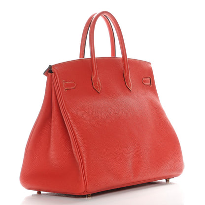 Hermes Taurillon Clemence Birkin 40 Bougainvillea Rubis 3 of 27