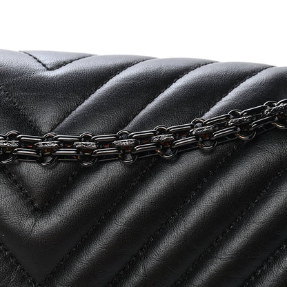 Chanel Aged Calfskin Chevron Quilted 2.55 Reissue 225 Flap So Black 10 of 10