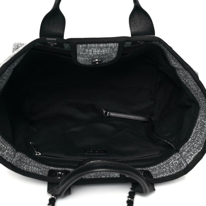 Chanel Canvas Medium Deauville Tote Charcoal 5 of 11